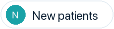 New patients welcome footer badge